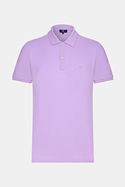 W Collection LİLA POLO YAKA T-SHIRT