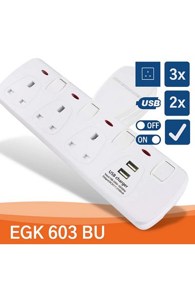 Kistenmacher محول مقبس حائطي سريع الشحن بقوة 3250 واط مزود بـ 3 بطاريات 2 منفذ USB