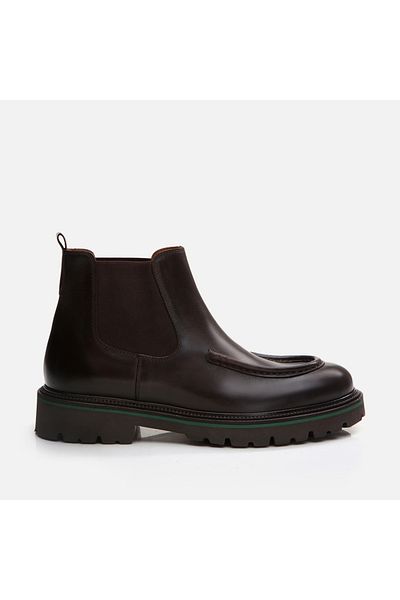 Hotiç Genuine Leather Brown Men's Classic Boots