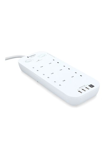 startech سلك تمديد الطاقة المكون من 6 منافذ مع 3 منافذ USB HN6089