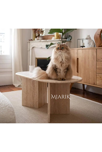 MIARIK DESIGN & DEKORASYON Mermer V Ayak Orta Sehpa Prl