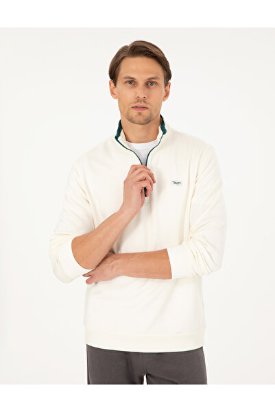 Pierre Cardin Εκρου Regular Fit Φούτερ 50290662-VR019