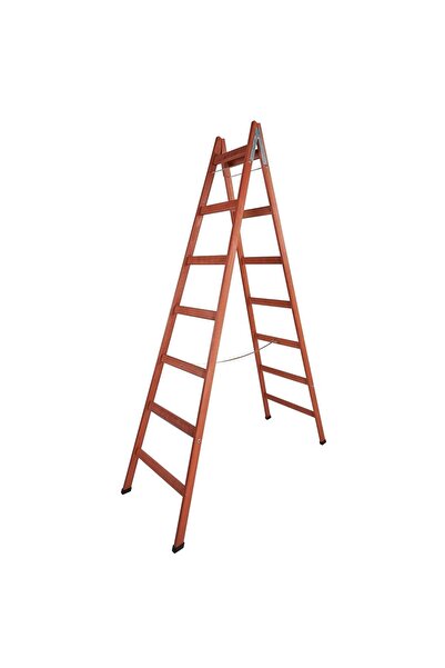 Step 7 Basamaklı Çift Çıkışlı Ahşap Merdiven (yükseklik 2.30 Mt)
