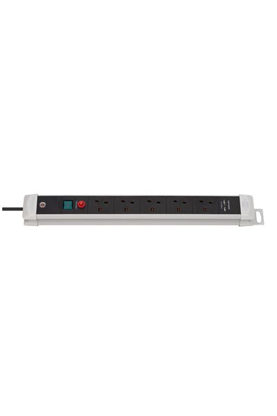 Brennenstuhl 5-Socket 2 USB Extension Cord 3m