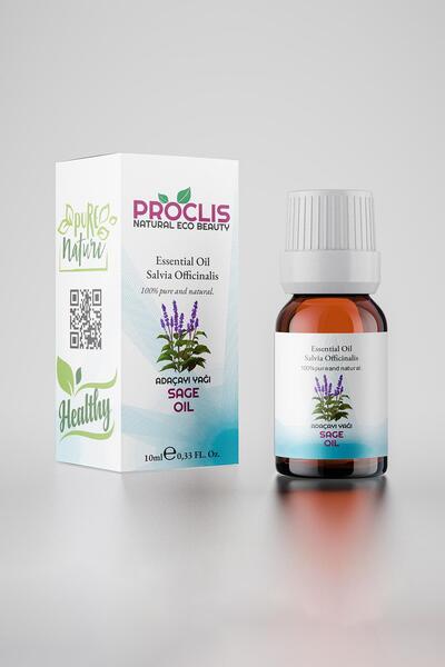 proclis Sage Oil, 100% Natural Essential Oil, Sage Oil 10 ml