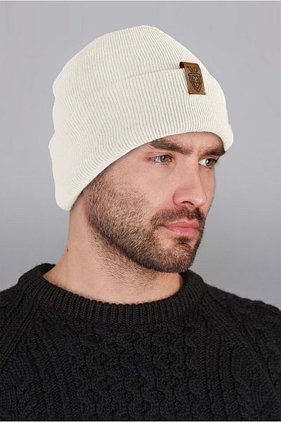 zhed Folded Men's 3-Piece Beret Set White, Blue, Black