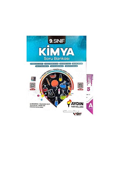 Aydın Yayınları AYDIN YAYINLARI 9.SINIF KİMYA SORU BANKASI-YENİ-MAARİF MODELİ...