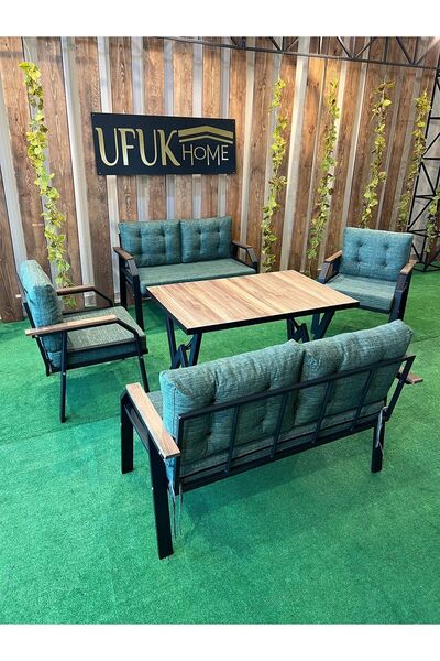 UFUK HOME Kavacık 2+2+1+1+masa Bahçe Mobilyası, Balkon Çay Seti, Bahçe Koltuk...