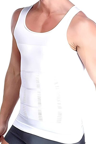 Uniquetrenders Чоловічий корсет для формування фігури, що підтягує груди та живіт, з 6-ма дихаючими панелями