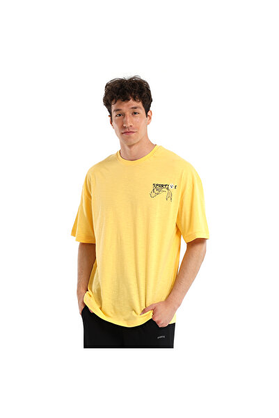 Sportive Noda Erkek Sarı Günlük Stil T-Shirt 24YETL18B10-SRI