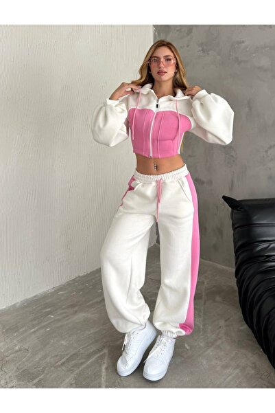 DEEFWEAR Σετ φόρμας 2 τεμαχίων Crop Hoodie