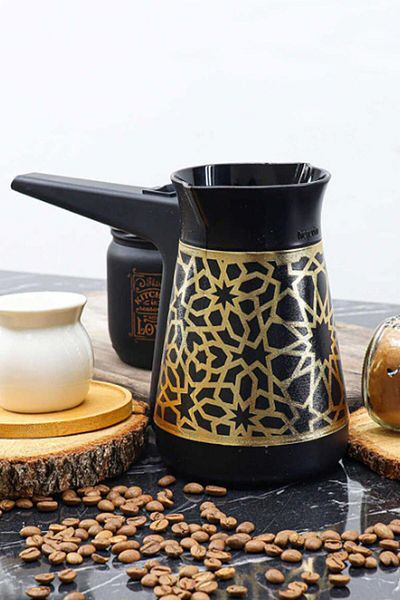 Herevin Gold Star Patterned Electric Coffee Pot