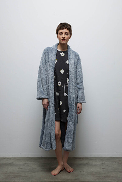 Hays Kadın Yumuşak Dokulu Cep Detaylı Sabahlık