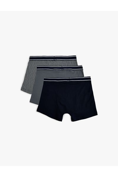 Koton 3dílná sada boxerek se vzorem z bavlny