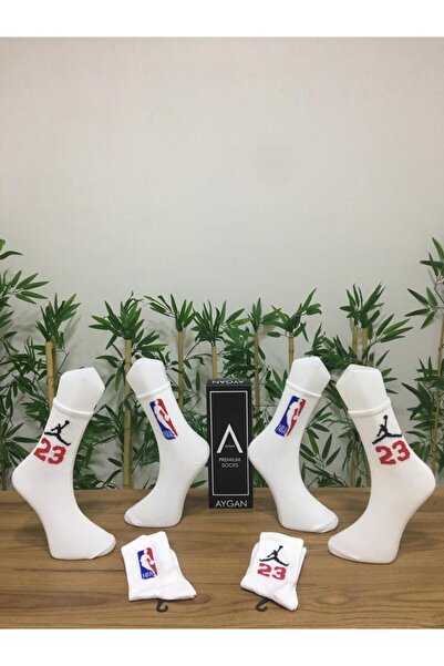 AyganStore 2'li Seri Basketbol Temalı Spor Karakterli Kolej Tenis Çorap