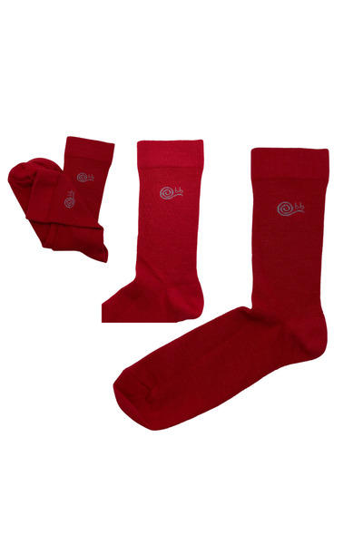 babbelt Red Flexible and Comfortable Socks