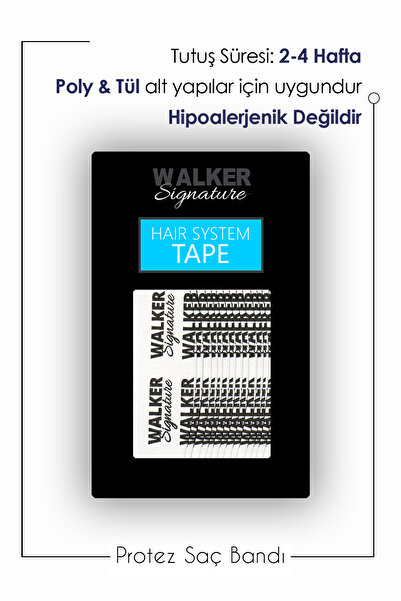 Walker Tape Walker Signature Tape Mini's Protez Saç Bandı Oval 3/4″ x 3″ (1,9...