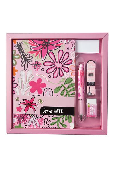 Serve Set - Notebook, Serve Deep Tip Pen, Eraser