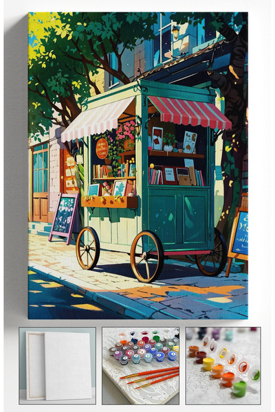 Sulepas Sayılarla Boyama Çerçeveli Hobi Seti Numaralı Tuval Fırça Boya Dahil ...