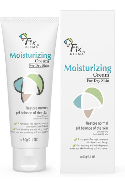 FixDerma كريم مرطب يومي للبشرة الجافة، يوفر الترطيب والنعومة، 60 جرام
