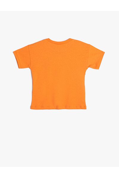 Koton T-Shirt Short Sleeve Crew Neck Printed Cotton
