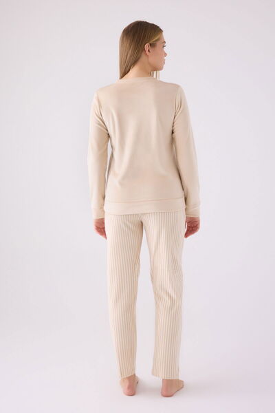 Pierre Cardin 8916 Kadın Uzun Kol Pijama Takım
