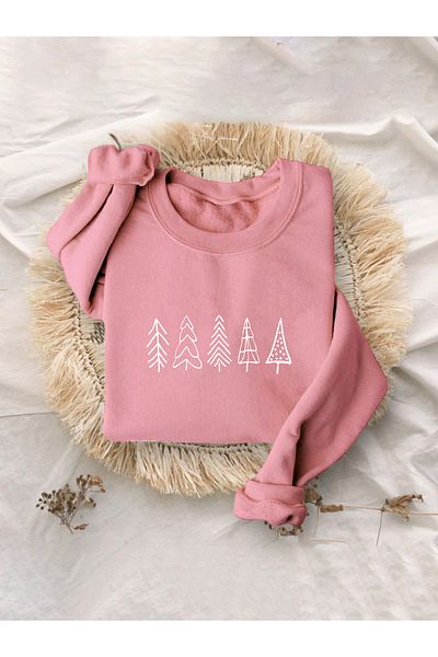 WEARTEX Unisex Christmas Printed Oversize Sweatshirt - Crew Neck Hoodie