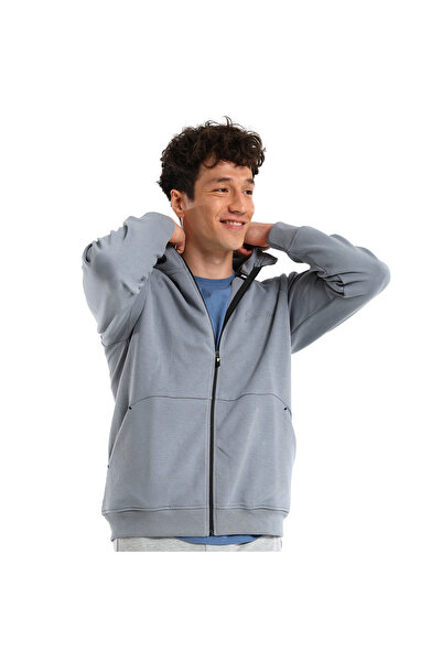 Sportive Terra Erkek Gri Günlük Stil Sweatshirt 24YETL13D03-GRI