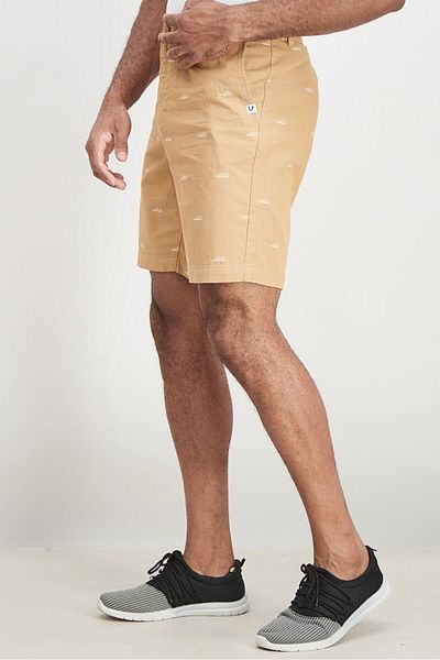 Puma Men Sportswear Fit Belt Loops Tennis Short, Dark Khaki