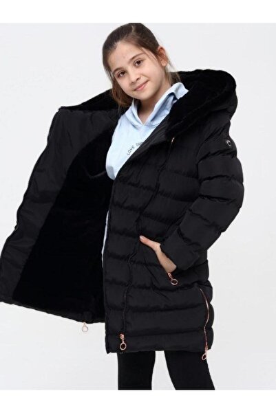 Zekids Детско яке с цип и джобове за момичета