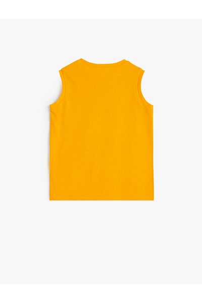 Koton Sommer-Tanktop – bedrucktes Detail, ärmellos, Rundhalsausschnitt