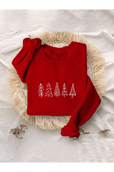 WEARTEX Unisex Christmas Printed Oversize Sweatshirt - Crew Neck Hoodie