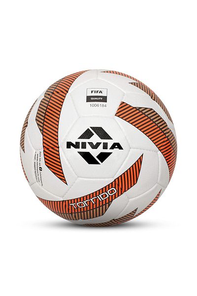 Nivia 279 Torrido Pu Football (White/Green) | Size 5 | 32 Panel Stitched