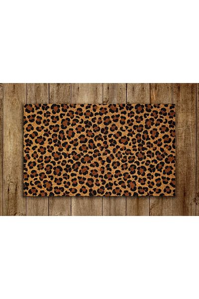 DefLife Home Mop pentru ușă cu model leopard / Mop Koko