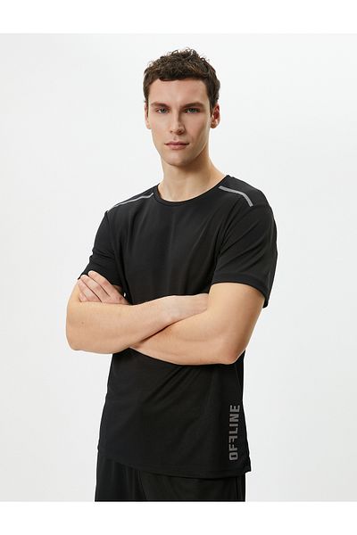 Koton Αθλητικό μπλουζάκι με κοντό μανίκι Crew Neck - Slogan Printed