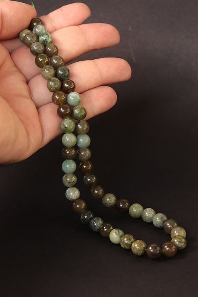 CessNova 8mm Jade Canadian Natural Stone String - Certified (1 Piece)