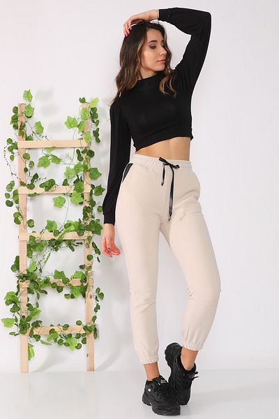 Alışveriş Sokağı FleEcE SwEatpants - ΔΕΡΜΑΤΙΝΗ λεπτομέρεια τσέπης