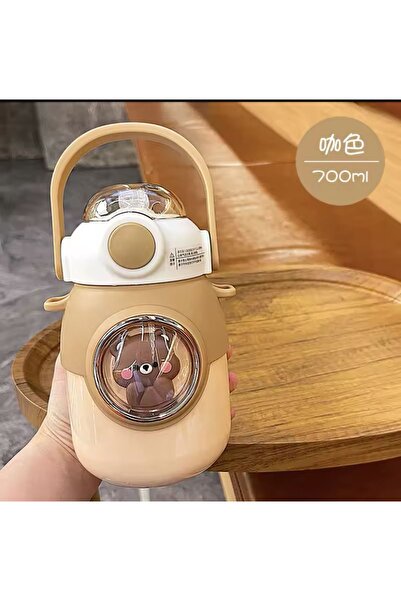 ROSECENTERBAZAAR Thermal Water Bottle Hanging Rope Mini Space Capsule Insulated Bottle (Imported)