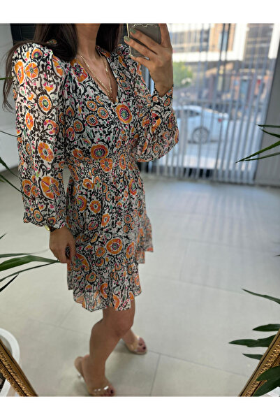 caddstore Ays 1387 Yoryo Şifon Elbise