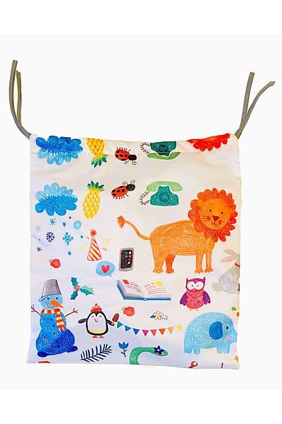 yorni 44X43Cm Cartoon Spare Clothes, Wash Bag, Travel, Beach, Suitcase Organize Drawstring Bag, Bag
