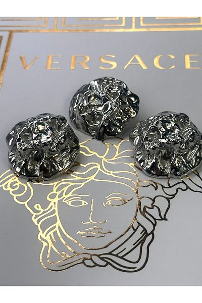 ODDA TASARIM ATÖLYESİ Z.A.R.A New Collection - Large Model Silver Button Set (3.3cm)