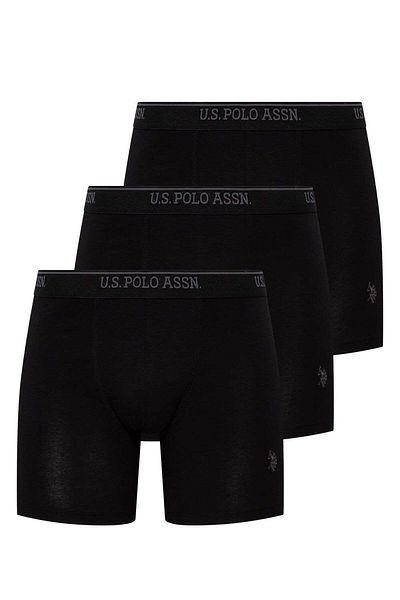 U.S. Polo Assn. ΒΑΣΗ. Polo Assn. Ανδρικά μακρυά πολύχρωμα πλυντήρια μπόξερ 3 τεμαχίων 28IBCM.AS.8TR0.A.4PL.5.U.S4.034