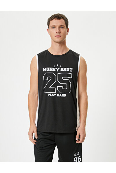 Koton Sport-Unterhemd mit Basketball-Print – Rundhals