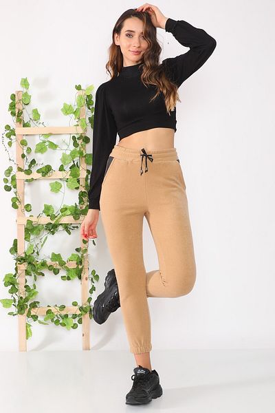 Alışveriş Sokağı FleEcE SwEatpants - ΔΕΡΜΑΤΙΝΗ λεπτομέρεια τσέπης