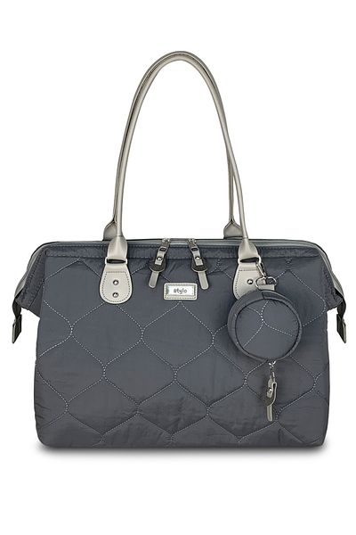 Stylo Gray Magnolia Women's Shoulder Bag - for Baby Care
