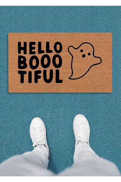 DefLife Home Hello Boo Door Mat / Koko Mat
