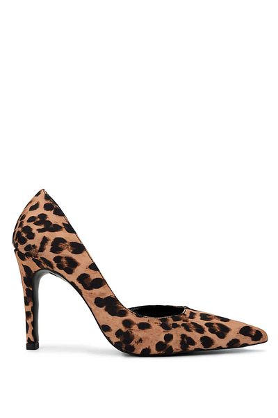 Tamer Tanca Women's Vegan Leopard Heeled Shoes