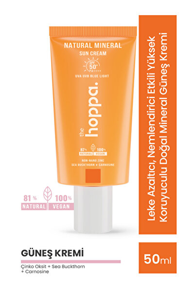 the hoppa. Nemlendirici Etkili Yüksek Koruyuculu Doğal Mineral Güneş Kremi Sf...