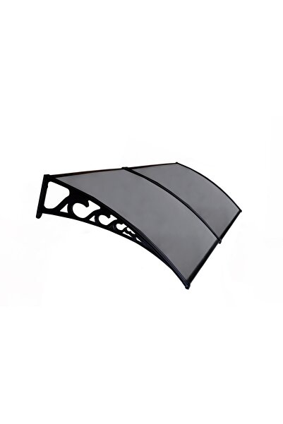 Yapısan Plastik Ayak 6mm Levhalı Pratik Sundurma Kanopi 100x300 cm Antrasit Gri
