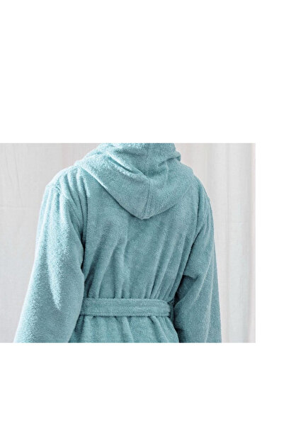 HIZSOY TEKSTİL Γυναικείο / Ανδρικό μπουρνούζι Lux με κουκούλα 100% βαμβάκι